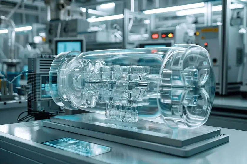 Vase d'expansion et durites du circuit de refroidissement dans un compartiment moteur